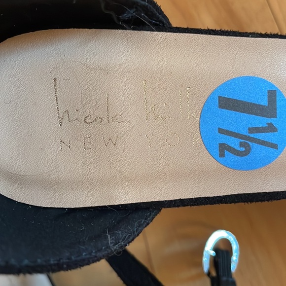 Nicole Miller black 7 1/2 heels - Picture 5 of 5